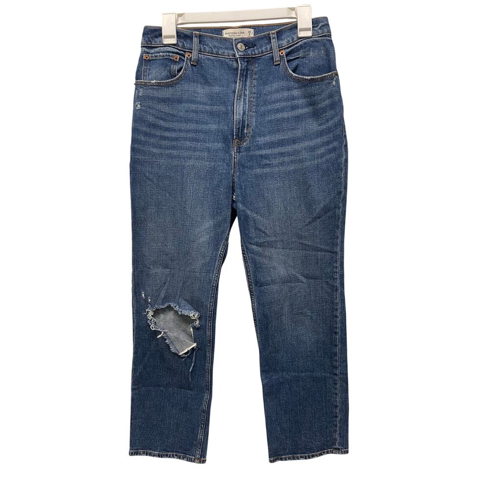 Abercrombie & Fitch Women's the ankle straight ultra high rise denim jeans 29